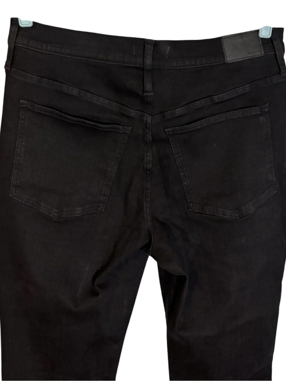 Madewell Jeans Tall Kick Out Crop Black Rinse Wash Mid Rise Women’s Size 33T